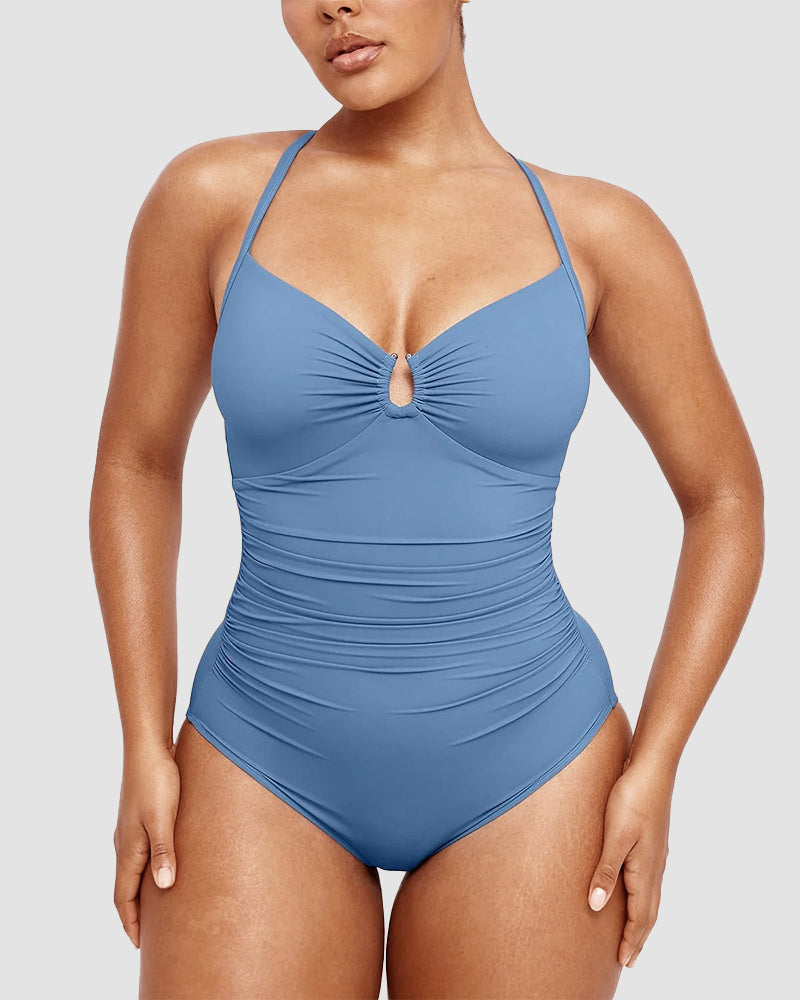 Icone™ ShapingSwimsuit: Elegant Kryss Ryggstropp Kroppsformende Badedrakt