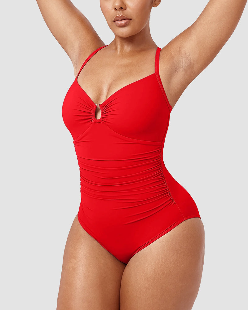 Icone™ ShapingSwimsuit: Elegant Kryss Ryggstropp Kroppsformende Badedrakt