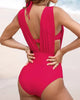 Icone™ HalterSwimsuit: V-hals Halter Stropper Midjeformende Badedrakt