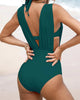 Icone™ HalterSwimsuit: V-hals Halter Stropper Midjeformende Badedrakt