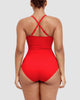 Icone™ ShapingSwimsuit: Elegant Kryss Ryggstropp Kroppsformende Badedrakt
