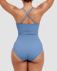 Icone™ ShapingSwimsuit: Elegant Kryss Ryggstropp Kroppsformende Badedrakt