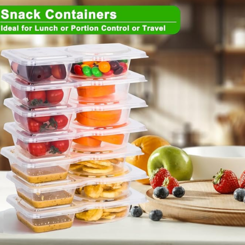 Globetrek° FoodContainer: Dual Kompartiment Matoppbevaringsbeholder