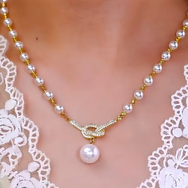 Jewelance™ PearlNecklace 1+1 GRATIS: Kvinners Elegant Perleperle Kjede