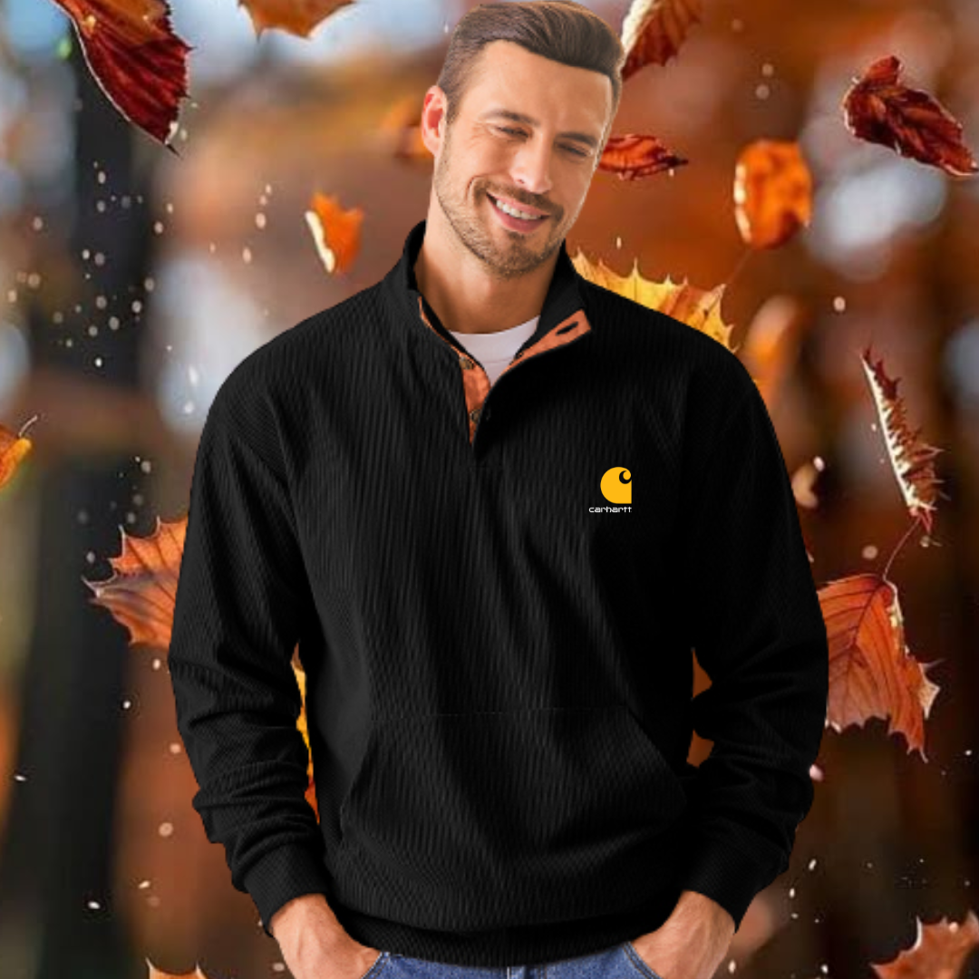 Icone™ CorduroySweatshirt: Fritids Langerme Kordfløyel Sweatshirt