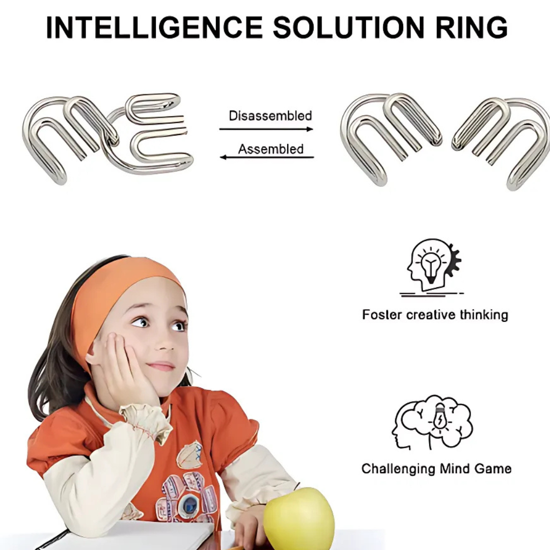 Kletshuts™ MetalPuzzles: Barn Hjerne Gåter Metall Puslespill Sett