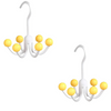 GlideHold® HangerHooks: 360° Svingbar 6 Kroker Skaporganiserer Henger