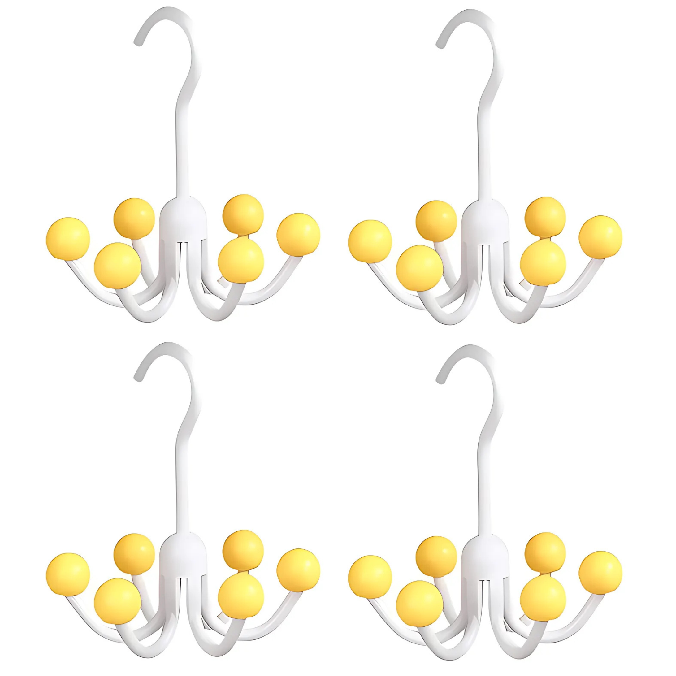 GlideHold® HangerHooks: 360° Svingbar 6 Kroker Skaporganiserer Henger