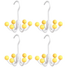 GlideHold® HangerHooks: 360° Svingbar 6 Kroker Skaporganiserer Henger