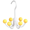 GlideHold® HangerHooks: 360° Svingbar 6 Kroker Skaporganiserer Henger