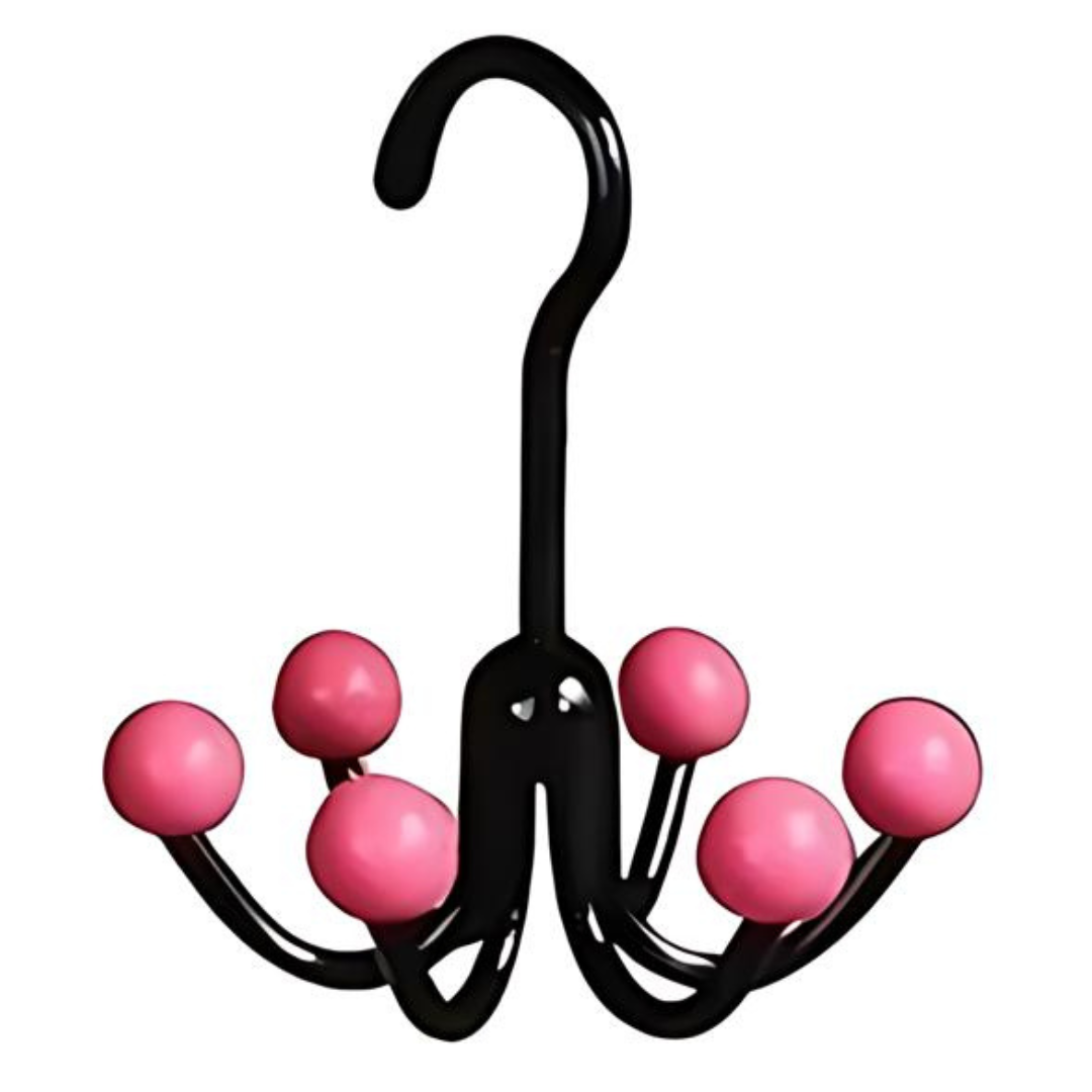GlideHold® HangerHooks: 360° Svingbar 6 Kroker Skaporganiserer Henger