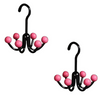 GlideHold® HangerHooks: 360° Svingbar 6 Kroker Skaporganiserer Henger