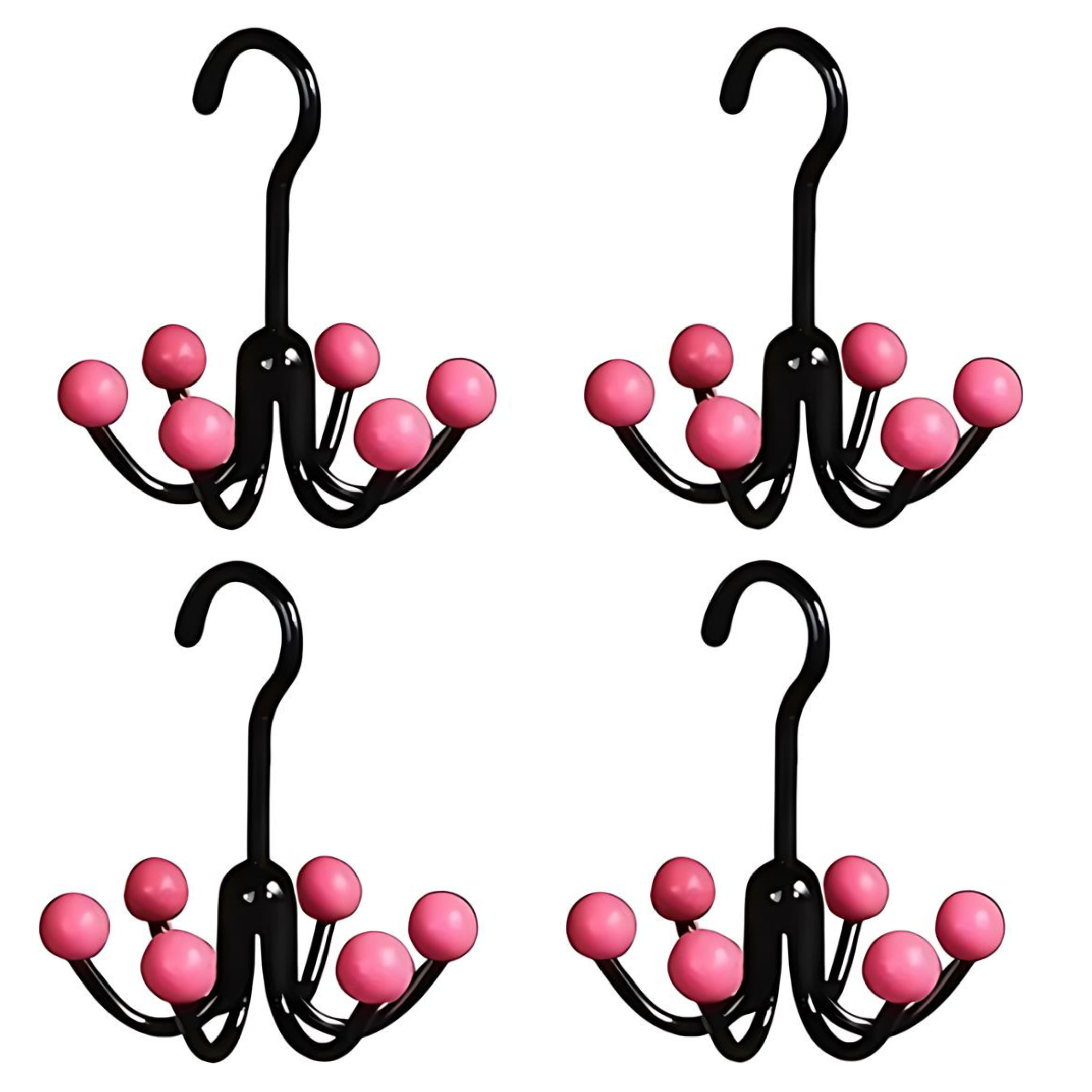 GlideHold® HangerHooks: 360° Svingbar 6 Kroker Skaporganiserer Henger