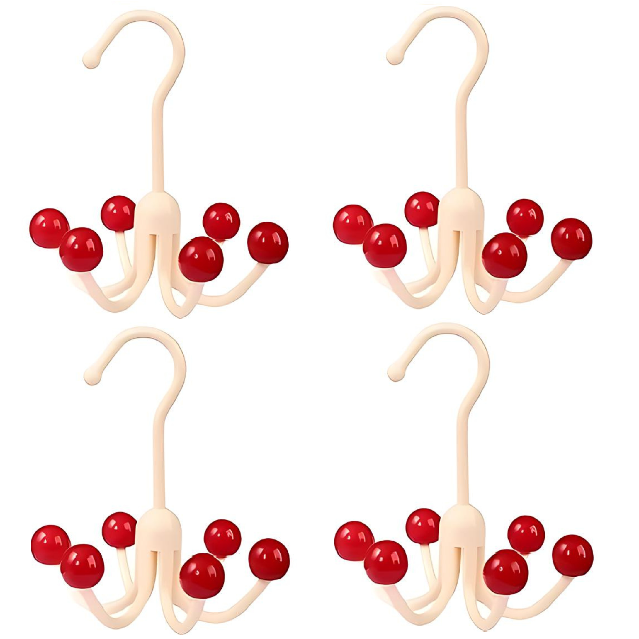GlideHold® HangerHooks: 360° Svingbar 6 Kroker Skaporganiserer Henger