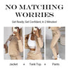 Icone™ OutfitSet: Jakke, Tank Top Og Bukser, Casual Antrekk Til Kvinner