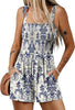 Icone™ SummerRomper: Kvinne Uten Ermer Firkantet Hals Sommer Romper