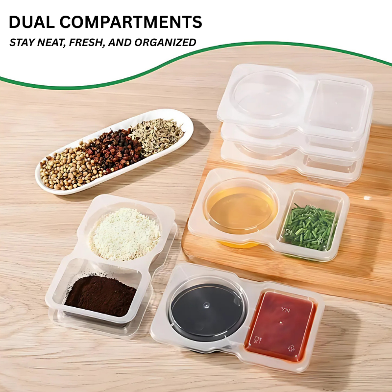 Globetrek° FoodContainer: Dual Kompartiment Matoppbevaringsbeholder
