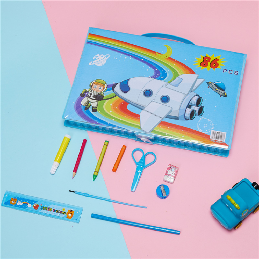 Kletshuts™ ColoringSet: Fantastisk Bærbar Barn Fargelegging Kit