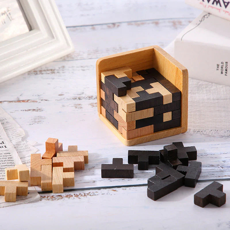 Kletshuts™ PuzzleCube: 3D Tre Rubics Puslespill Terning