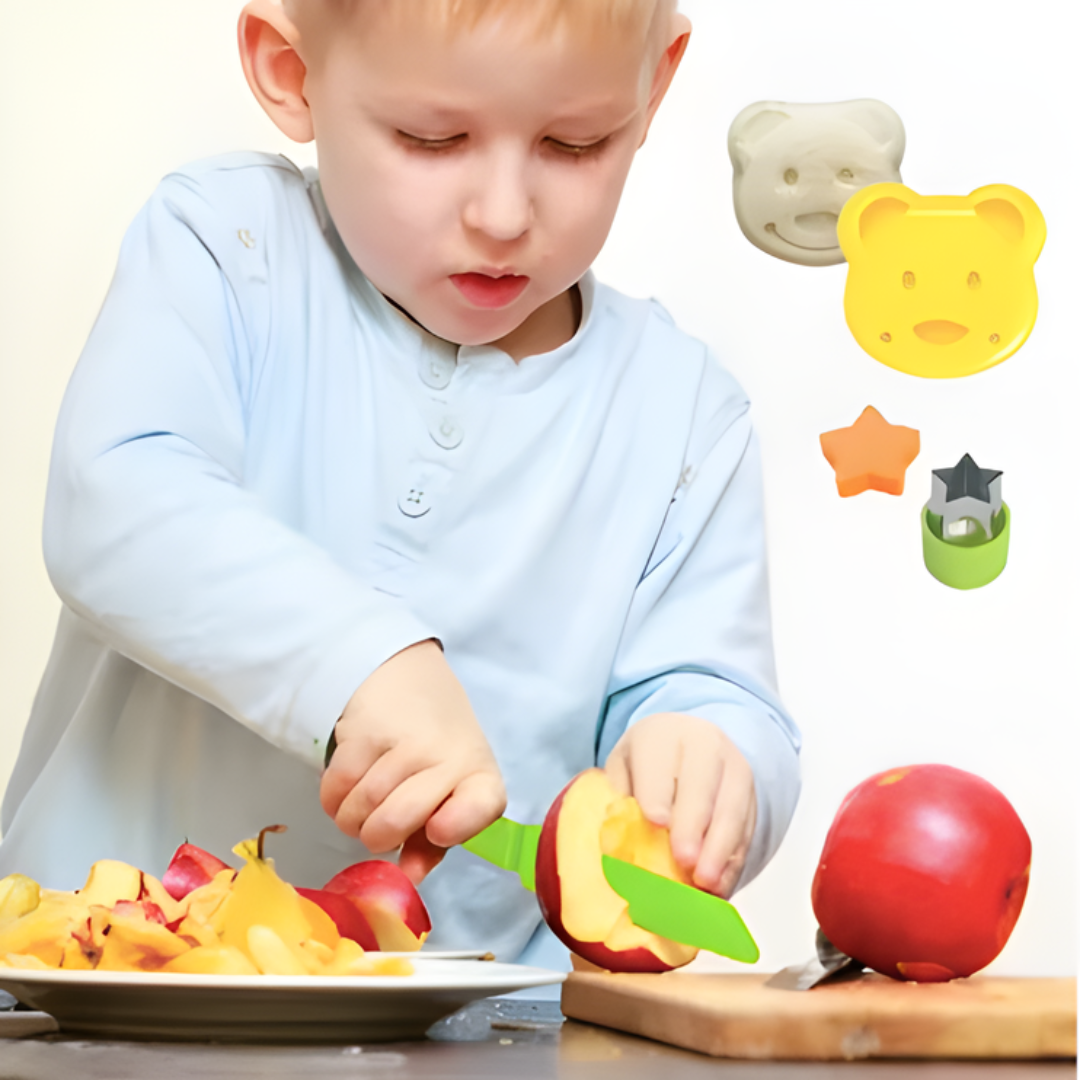 Kletshuts™ KidsKitchen: Trygt Kutting Lek Barn Kjøkken Leketøy Sett