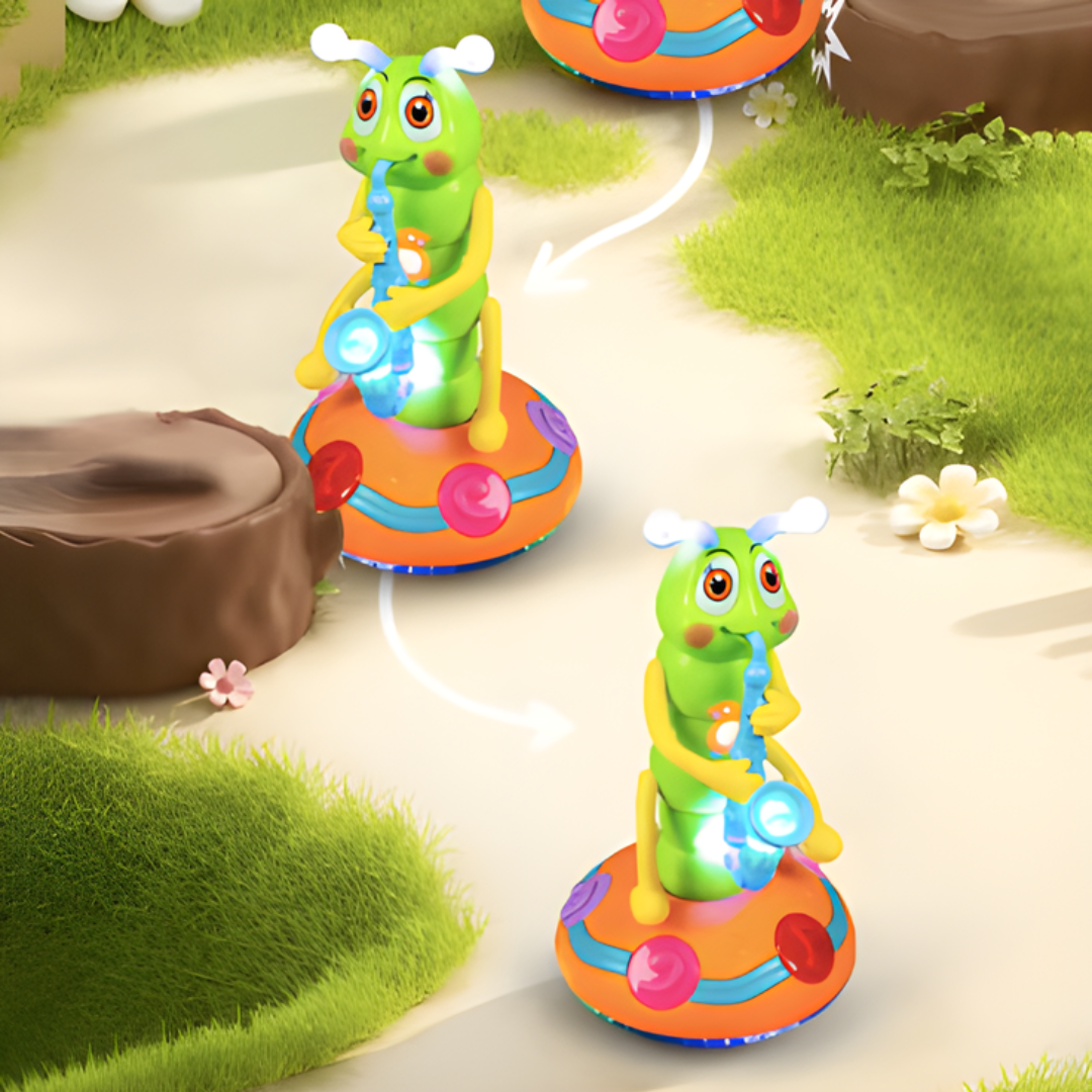 Kletshuts™ CaterpillarToy: Interaktivt Lys Og Musikk Caterpillar Barn Lek Leketøy