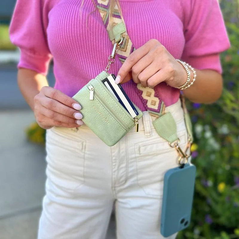 Icone™ PhoneStrap: Justerbar Kryssbody Telefonrem Med Pouch