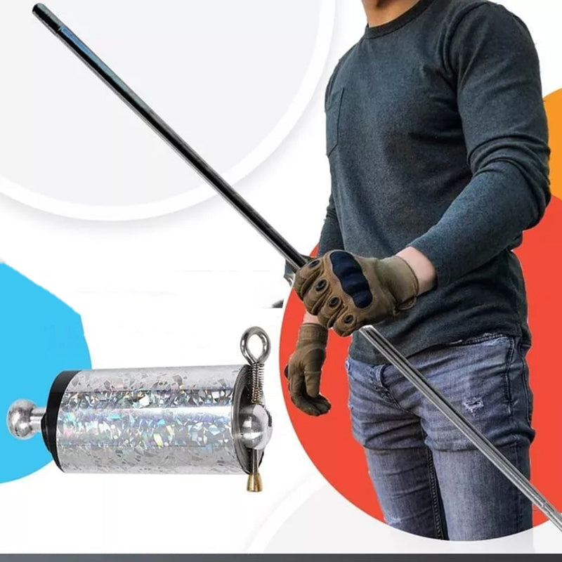 DefenseStick - Uttrekkbar Teleskopisk Metall Forsvars Stang