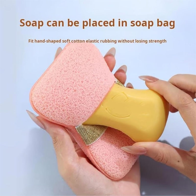 ExfoliatorSponge 1+1 GRATIS: Bad Såpe Spar Kropp Dusj Eksfolierende Svamp