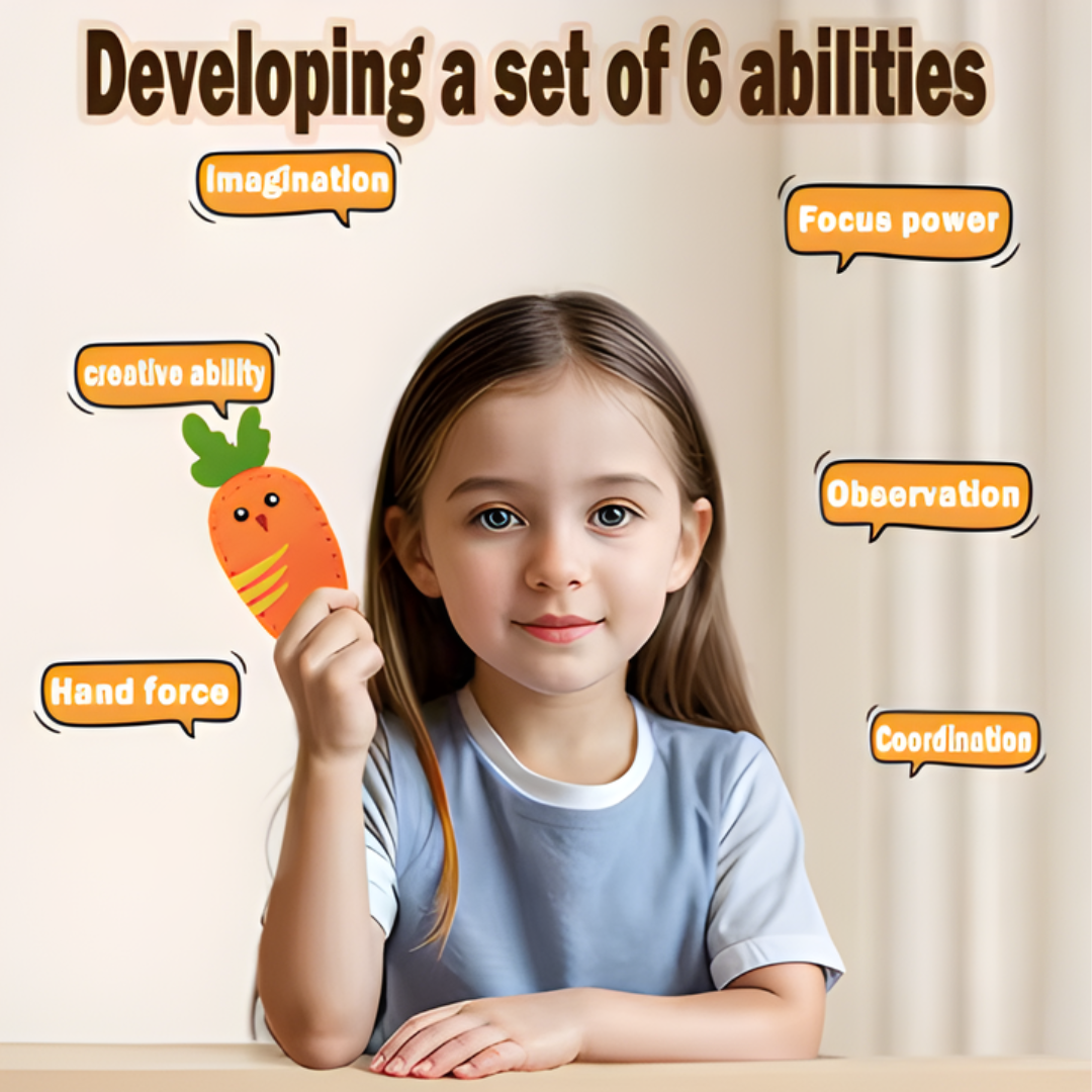 Kletshuts™ SewingCraft 1+1 GRATIS: DIY Dyr Sying Kit Barn Kreativt Håndverk Sett