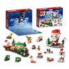 ChristmasBlocks: Jule Advents Kalender Bygge Klosser Sett