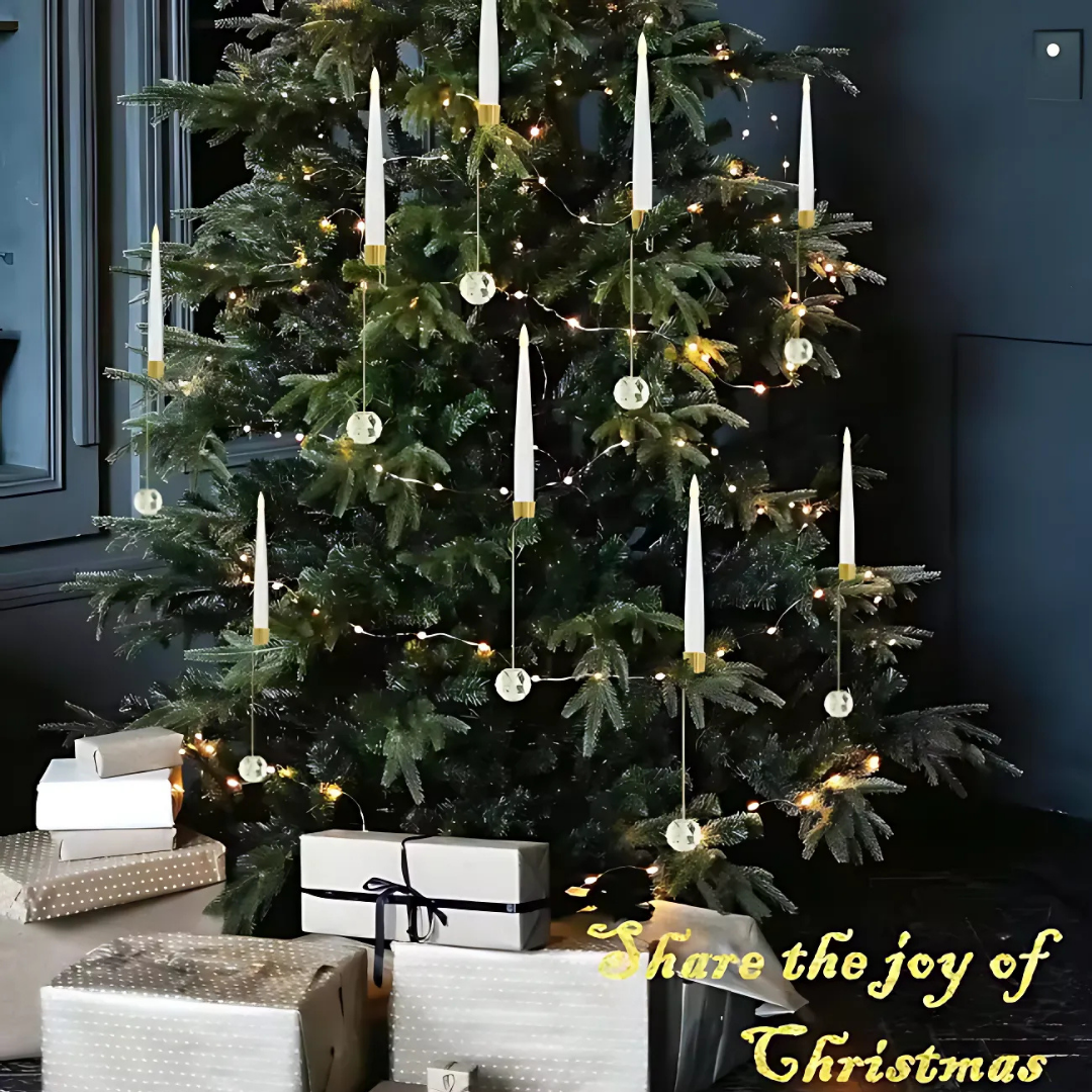 Ledsen™ ChristmasGlow: LED Magisk Jul Glød Krystall Kule Stearinlys