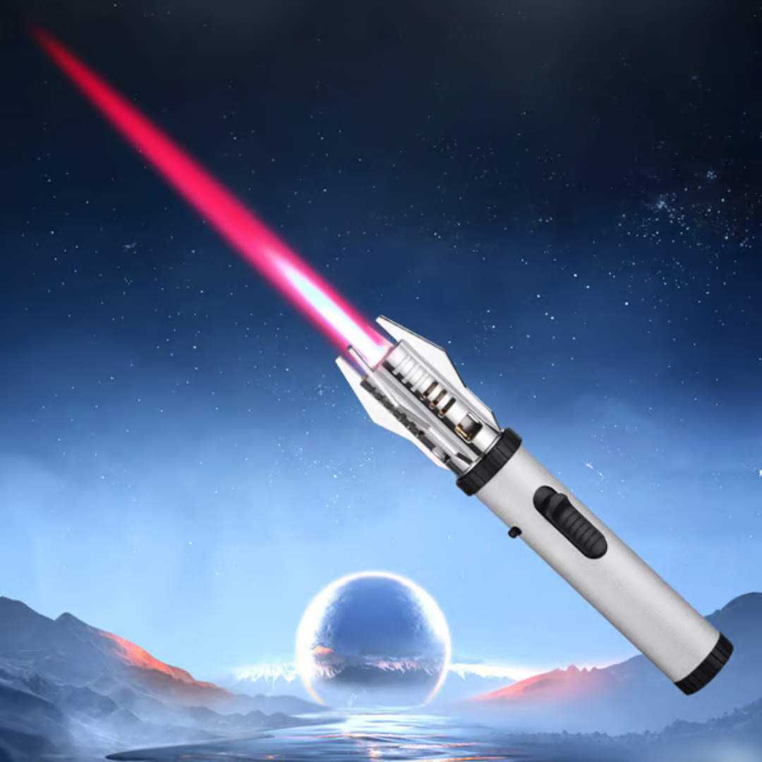 LightsaberFlame: Bærbar Lysssabel Vindtett Flamme Blåse Fakkel Lighter