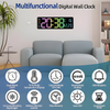 Globetrek° DigitalClock: Stor LED Skjerm Display Digital Klokke