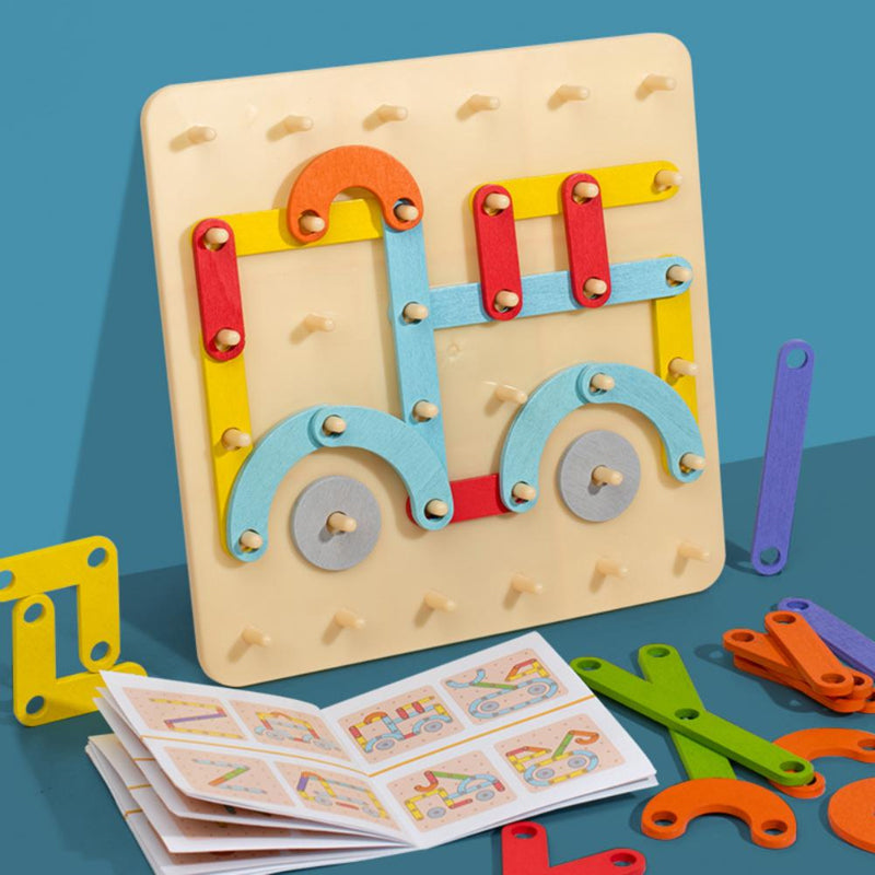 Kletshuts™ PuzzleBoard - Montessori Av tre Puslespill Borde Sett