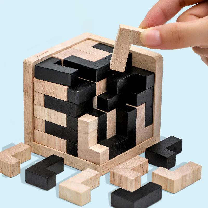 Kletshuts™ PuzzleCube: 3D Tre Rubics Puslespill Terning