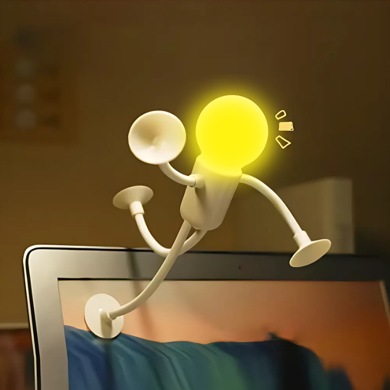 Ledsen™ FigureLamp 1+1 GRATIS: Myk Lys Fleksibel Figur Nattlampe