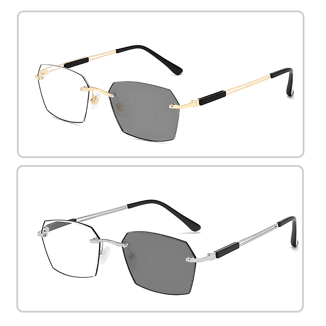 TintGlasses 1+1 GRATIS: Fotokromatisk Blått Lys Blokkering Farget Lesebriller