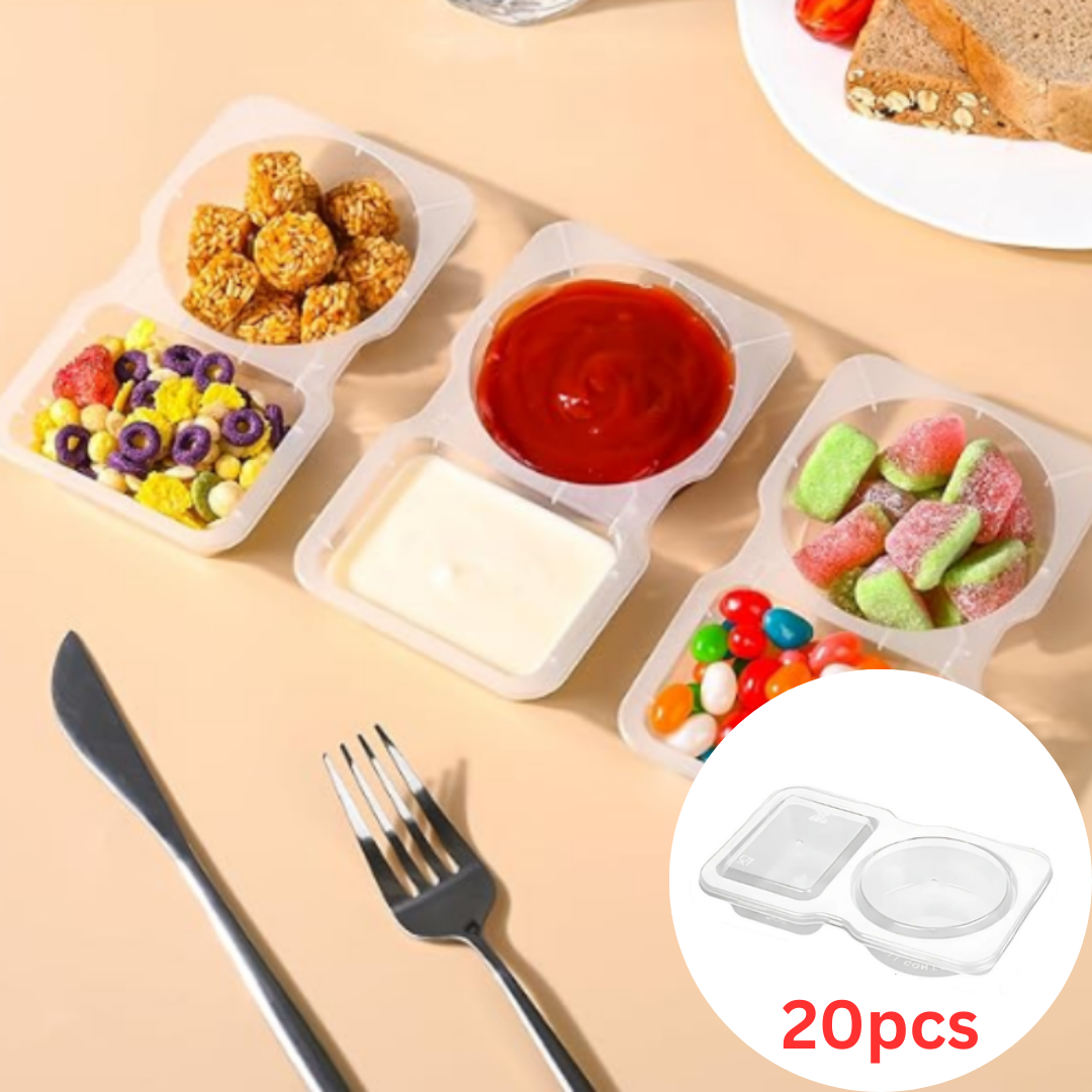 Globetrek° FoodContainer: Dual Kompartiment Matoppbevaringsbeholder