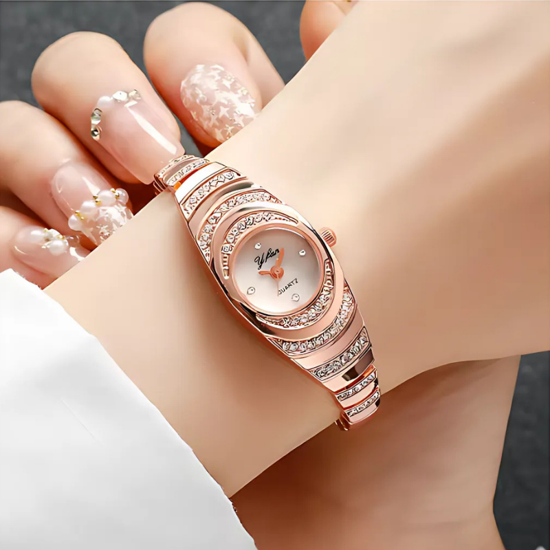 Jewelance™ ElegantWatch: Elegant Moderne Dameklokke Med Gaveeske