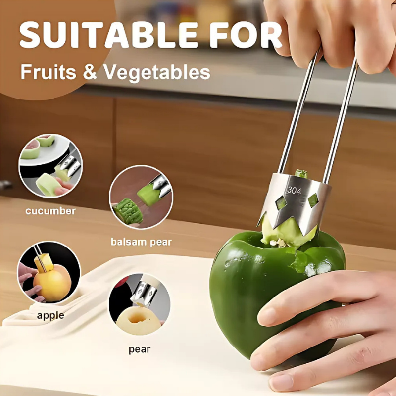Globetrek° SeedRemover 1+1 GRATIS: Skarp Frukt Og Grønnsaksfrø Og Corefjerner