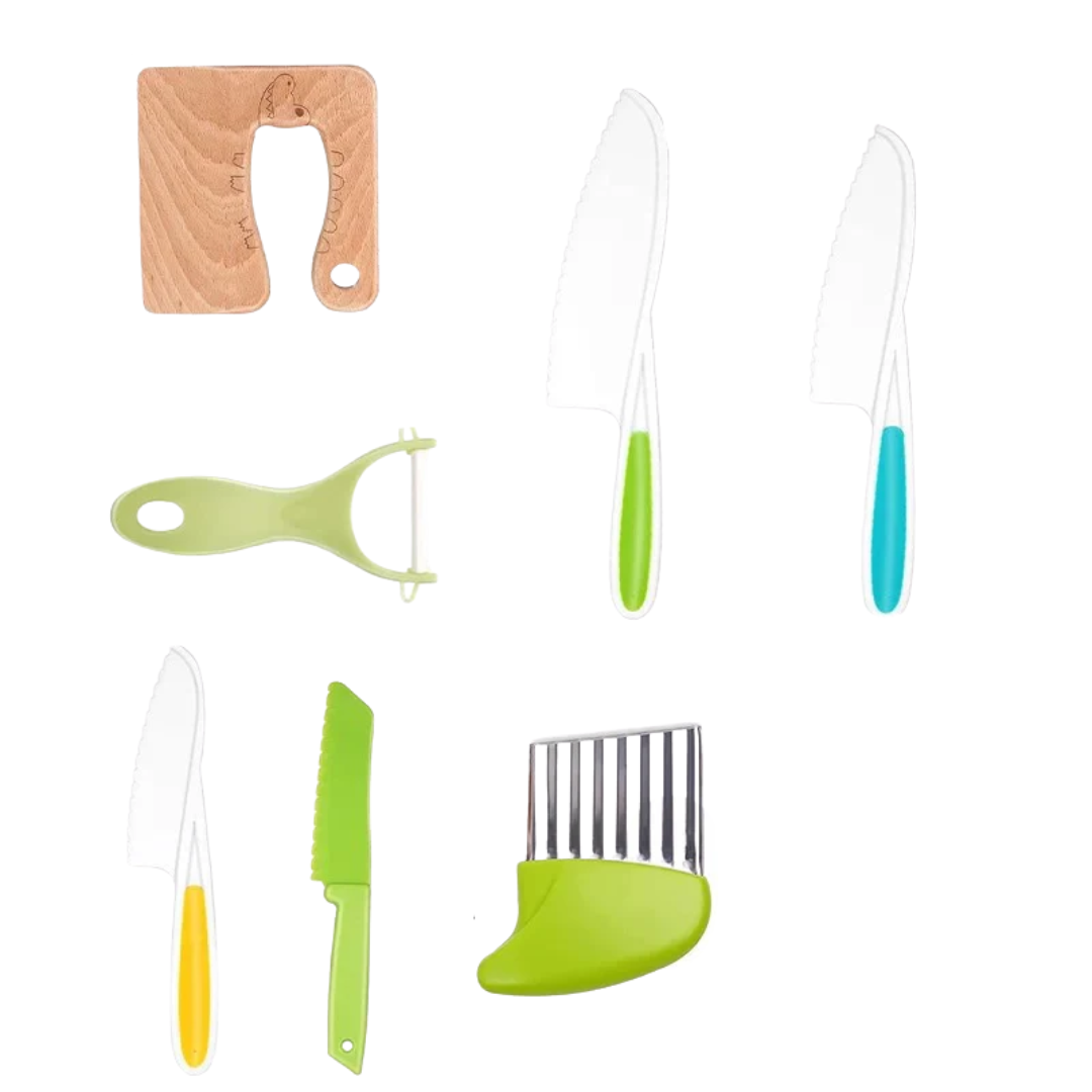 Kletshuts™ KidsKitchen: Trygt Kutting Lek Barn Kjøkken Leketøy Sett