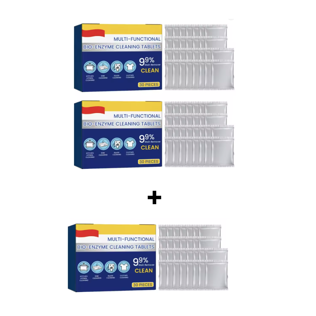 Cleaner Pro° TotalClean: Multi Aksjon Bio-Enzym Totalt Ren Tabletter