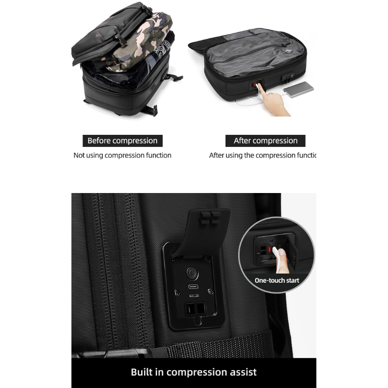 Icone™ CompressionBag: Plassbesparende Komprimering Vakuum Reise Veske