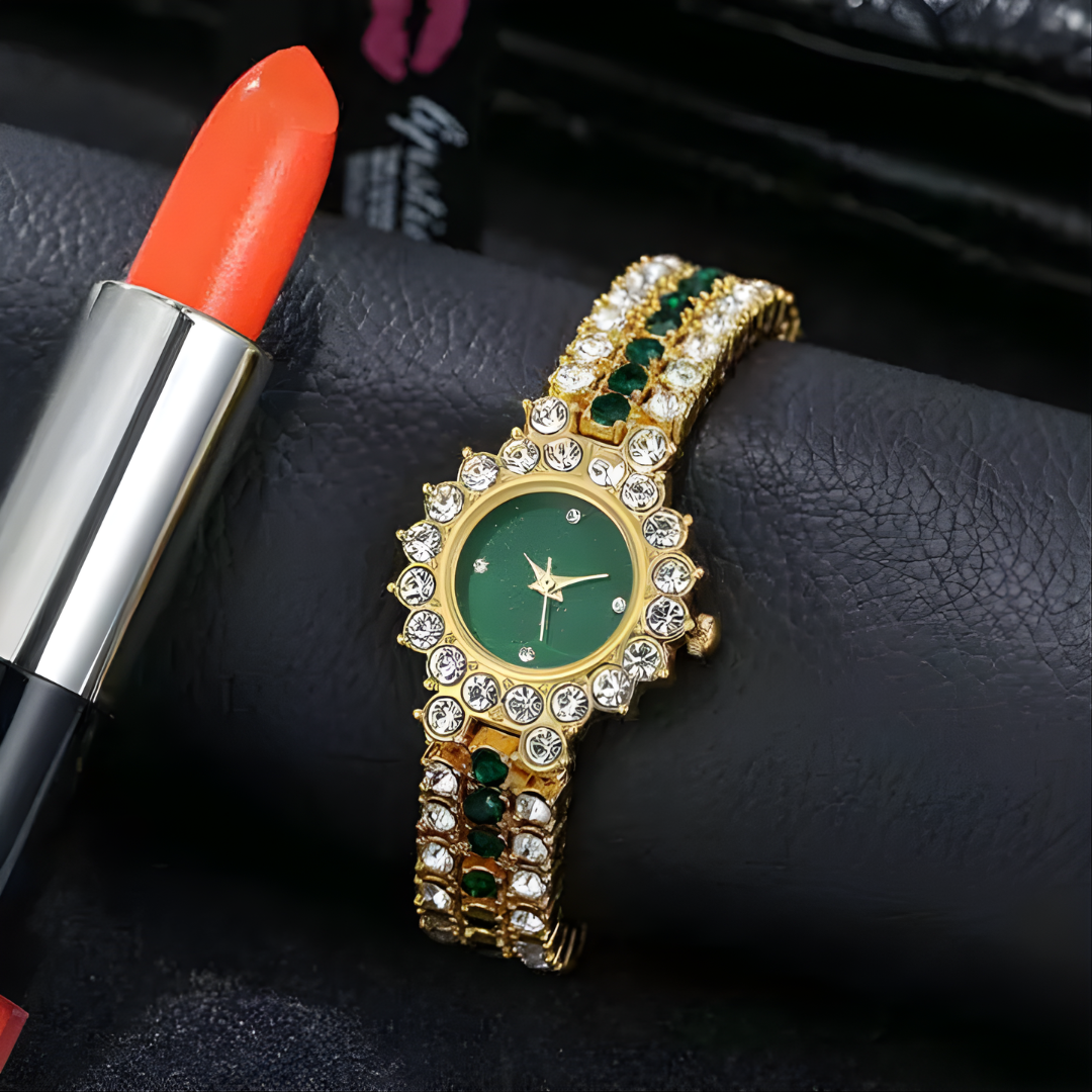 Jewelance™ JewelrySet: Mote Luksus Smaragd Grønn Smykker Sett Gave Esk