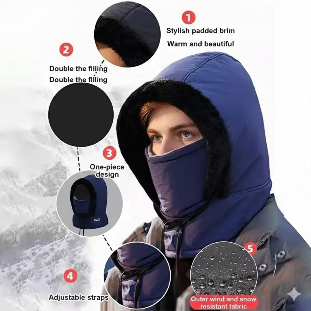 Icone™ WinterCover 1+1 GRATIS: Justerbar Varm Vindtett Vinter Ansikts Dekke Lue