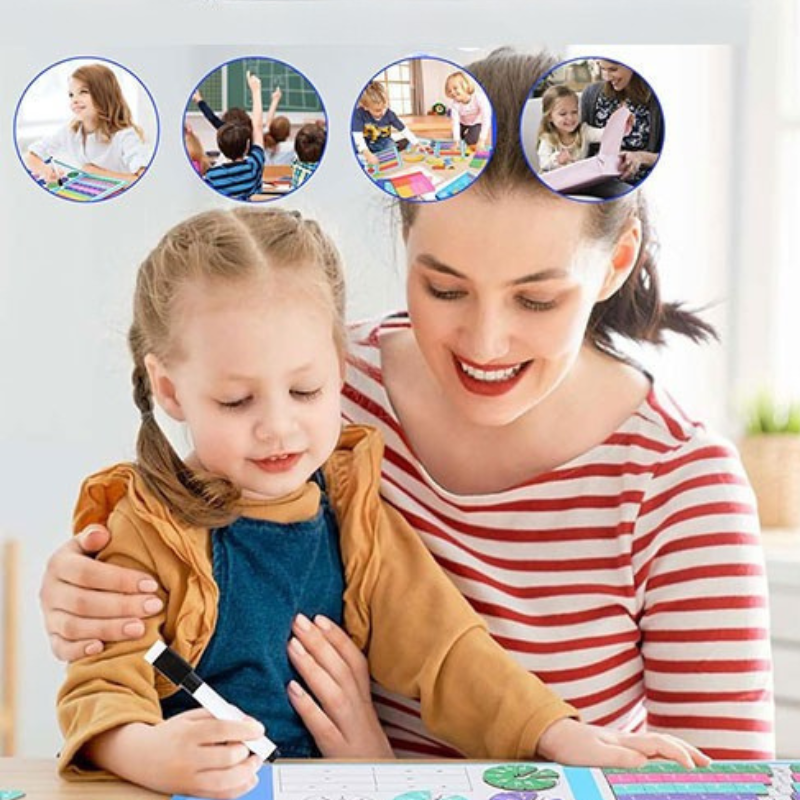 Kletshuts™ MathGame: Lærerikt Magnetisk Barn Matematikk Puslespill Spill