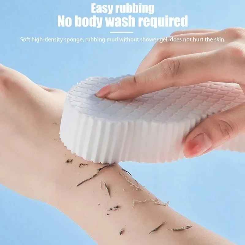 ExfoliatingSponge 1+1 GRATIS - Myk Kropp Eksfolierende Svamp Dusj Skrubb