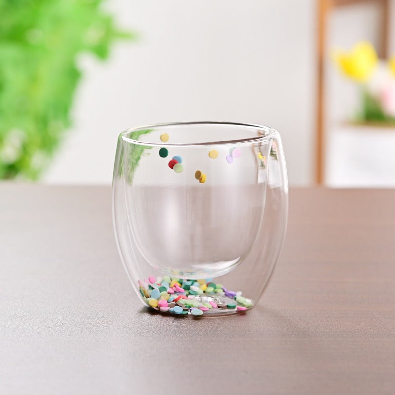 CrystalMug - Dobbelt Lagdelt Kreativ Glass Krus