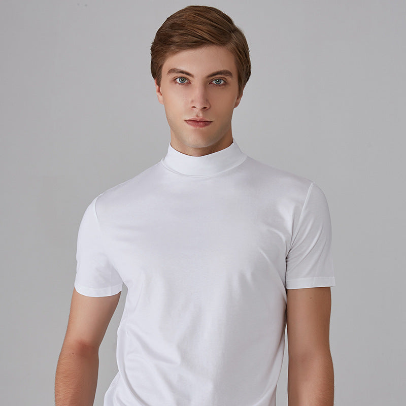 Icone™ FitShirt 1+1 GRATIS: Herre Smal Passform Høy Hals Tilfeldig Skjorte