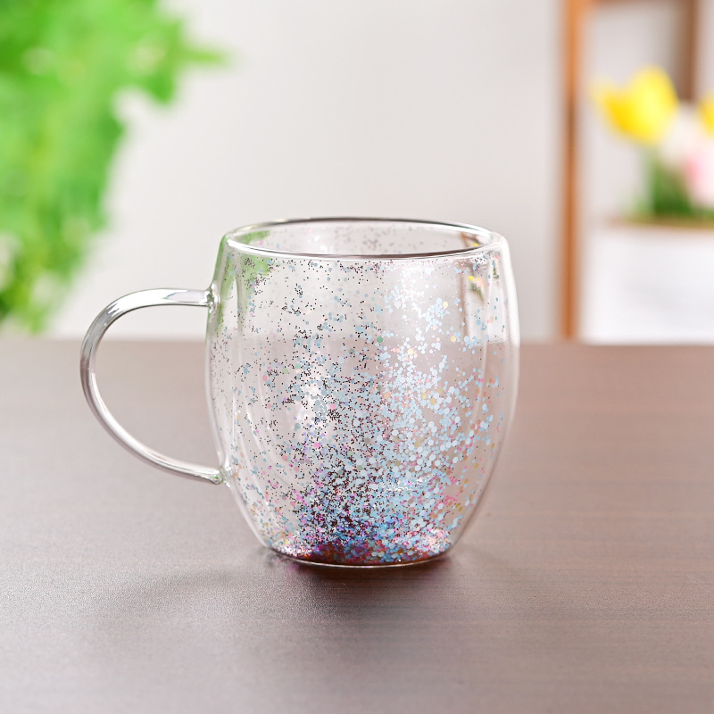 CrystalMug - Dobbelt Lagdelt Kreativ Glass Krus